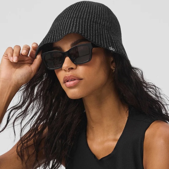 alo Denim Knit Cloche